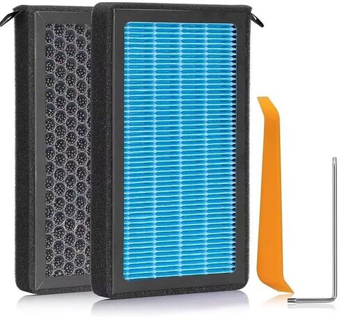 Tesla Model 3 Model Y Cabin Air Filter HEPA Replacement Filter Activated Carbon Tesla Accessories Set of 2 for 2016-2024 Model Y Model 3 (1Pack) in Saudi Arabia