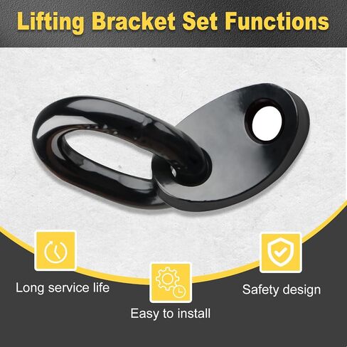 2-Pack Engine Lifting Bracket Set, Engine Support Bar (Working Load Limit of 5,500 lbs) for Use with Lifting Slings, Load Levelers (Silver, 2-Pack) in Saudi Arabia