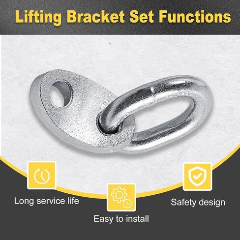 2-Pack Engine Lifting Bracket Set, Engine Support Bar (Working Load Limit of 5,500 lbs) for Use with Lifting Slings, Load Levelers (Silver, 2-Pack) in Saudi Arabia