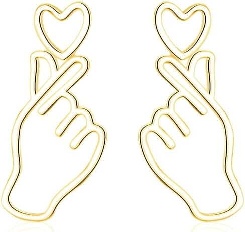 SLUYNZ 925 Sterling Silver Heart Studs Earrings for Women Teens Unique Sweet Love Heart Post Studs Earrings in Saudi Arabia