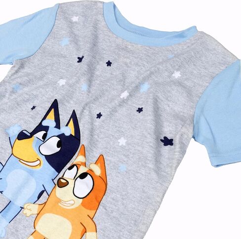 Bluey Boys' 4-Piece Snug-fit Cotton Pajama Set, Soft & Cute for Kids in Saudi Arabia