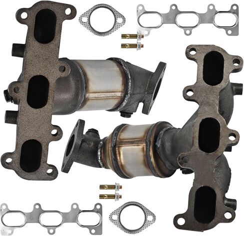 محول حفاز مناسب لسيارة Hyundai Tucson 2005-2009 لكيا سبورتاج 2005-2010 Sport V6 2.7L يسار يمين فقط محرك العجلات الأمامية 674-944 674-677 in Kuwait