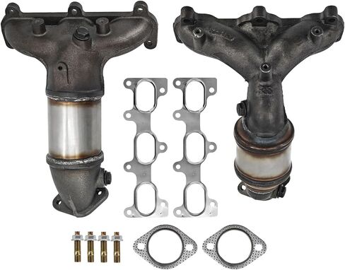 محول حفاز مناسب لسيارة Hyundai Tucson 2005-2009 لكيا سبورتاج 2005-2010 Sport V6 2.7L يسار يمين فقط محرك العجلات الأمامية 674-944 674-677 in Kuwait