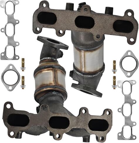 محول حفاز مناسب لسيارة Hyundai Tucson 2005-2009 لكيا سبورتاج 2005-2010 Sport V6 2.7L يسار يمين فقط محرك العجلات الأمامية 674-944 674-677 in Kuwait