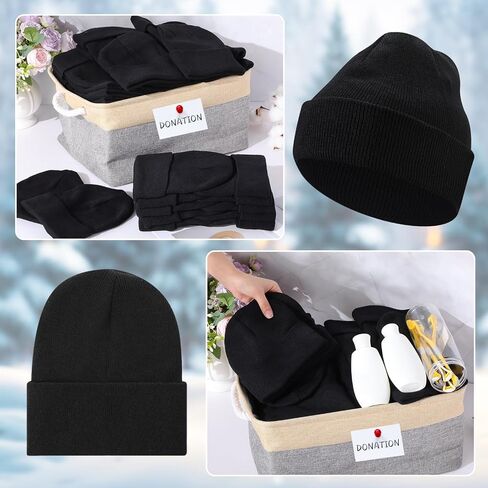 Toulite Bulk Winter Beanies for Homeless Donation Unisex Warm Knitted Beanie Hats Skull Cap in Kuwait