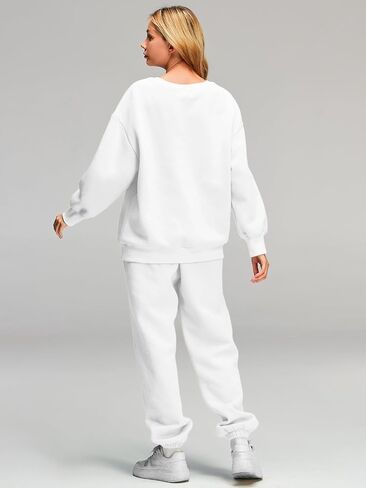 AUTOMET Womens 2 Piece Outfits Sweatsuit Oversized Sweatshirt Lounge Sets Baggy Sweatpants Fall Fashion with Pockets in Kuwait