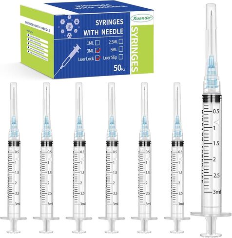 25 عبوة 3 مل مع عبوة فردية 23 جرام مناسبة للأغراض الصناعية والعلمية والقياس والري وتغذية الحيوانات الأليفة وأداة وضع الغراء in Kuwait
