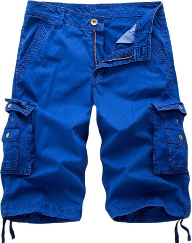 IDEALSANXUN Men's Casual Loose Fit Multi-Pockets Military Cargo Shorts in Saudi Arabia