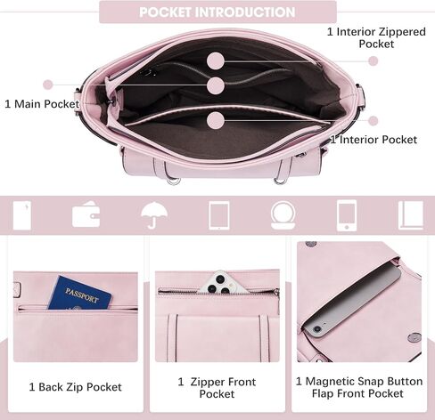 Crossbody Bags for Women,Multi Pocket Crossbody Purses Soft Leather Shoulder Handbags Travel Purse Adjustable Strap in Kuwait
