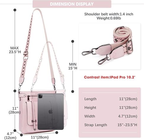 Crossbody Bags for Women,Multi Pocket Crossbody Purses Soft Leather Shoulder Handbags Travel Purse Adjustable Strap in Kuwait