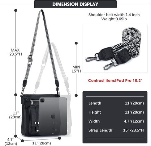 Crossbody Bags for Women,Multi Pocket Crossbody Purses Soft Leather Shoulder Handbags Travel Purse Adjustable Strap in Kuwait