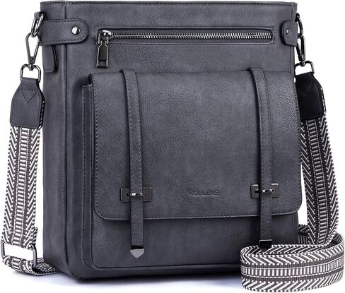 Crossbody Bags for Women,Multi Pocket Crossbody Purses Soft Leather Shoulder Handbags Travel Purse Adjustable Strap in Kuwait