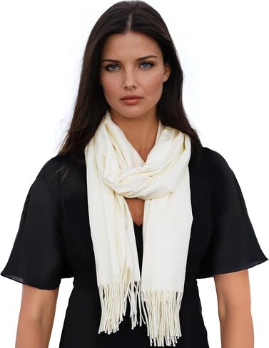 Ocomfly 100% Pashmina Scarf for Women - Premium Womens Scarves - Gift Boxed - Shawls or Wraps - Ultra Soft and Warm in Saudi Arabia