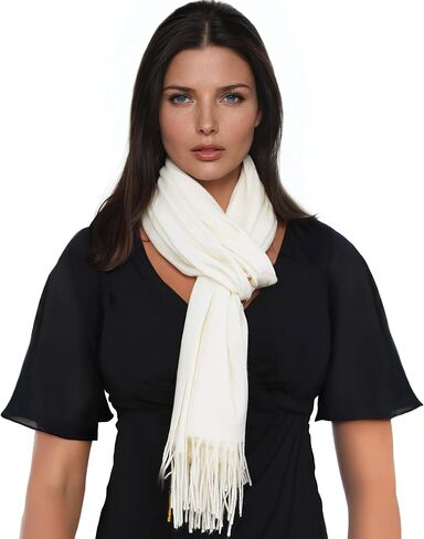 Ocomfly 100% Pashmina Scarf for Women - Premium Womens Scarves - Gift Boxed - Shawls or Wraps - Ultra Soft and Warm in Saudi Arabia