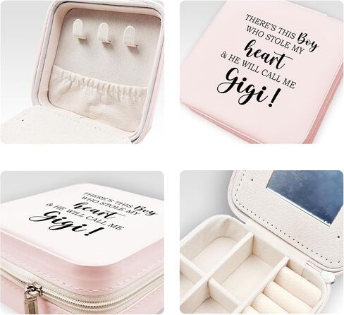 JRTW Travel Jewelry Case Cousin Gifts, Earrings Jewelry Box for Rings Necklaces, Cousin Birthday Gifts for Teen Girls, Travel Jewelry Organizer, Jewelry Case for Traveling Graduation Gifts for Girls in Saudi Arabia