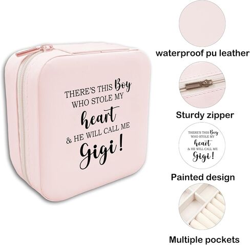 JRTW Travel Jewelry Case Cousin Gifts, Earrings Jewelry Box for Rings Necklaces, Cousin Birthday Gifts for Teen Girls, Travel Jewelry Organizer, Jewelry Case for Traveling Graduation Gifts for Girls in Saudi Arabia