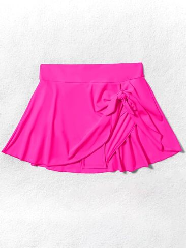 Eomenie Women's High Waisted Swim Skirt Tummy Control Bikini Bottoms Side Tie Knot Bathing Suit Bottom with Built-in Panty in Saudi Arabia