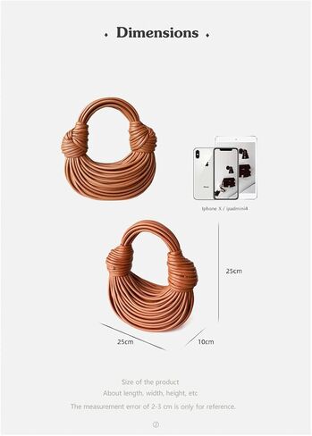 اليد المنسوجة الخبز المرأة مخلب مقبض علوي حقيبة الكتف Crossbody الإبداعية الشعرية المحافظ تحت الإبط حقيبة يد in Kuwait