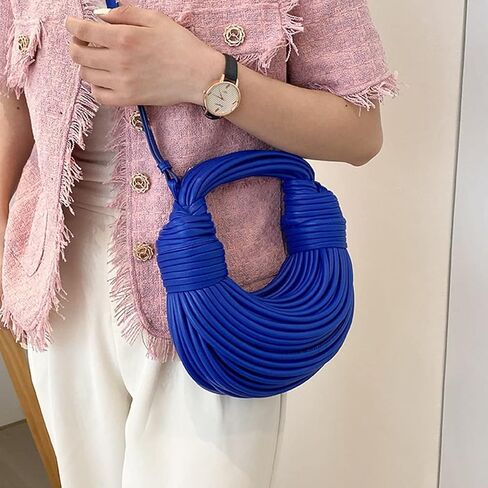 اليد المنسوجة الخبز المرأة مخلب مقبض علوي حقيبة الكتف Crossbody الإبداعية الشعرية المحافظ تحت الإبط حقيبة يد in Kuwait