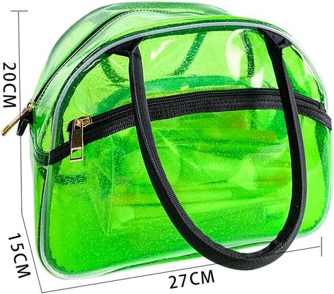 Fashion transparent jelly PVC waterproof messenger bag handbag for beach, shopping in Saudi Arabia