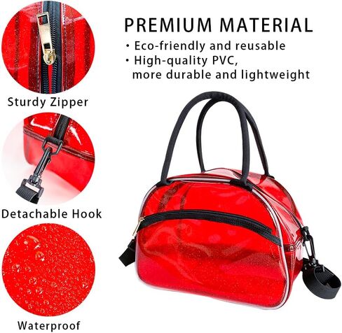 Fashion transparent jelly PVC waterproof messenger bag handbag for beach, shopping in Saudi Arabia