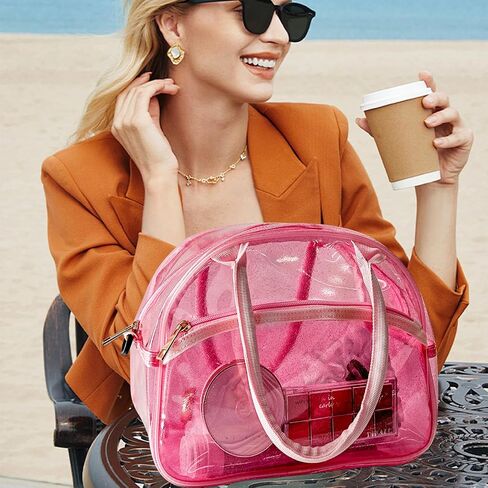 Fashion transparent jelly PVC waterproof messenger bag handbag for beach, shopping in Saudi Arabia