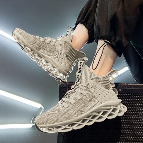 Hello MrLin Men's Running Shoes Non Slip Athletic Tennis Walking Blade Type Sneakers Hip Hop in Saudi Arabia