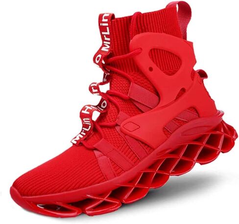 Hello MrLin Men's Running Shoes Non Slip Athletic Tennis Walking Blade Type Sneakers Hip Hop in Saudi Arabia