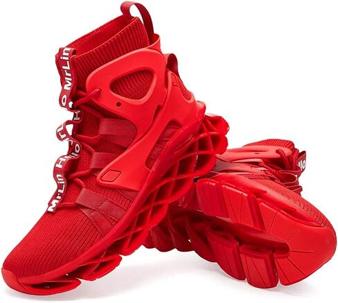 Hello MrLin Men's Running Shoes Non Slip Athletic Tennis Walking Blade Type Sneakers Hip Hop in Saudi Arabia