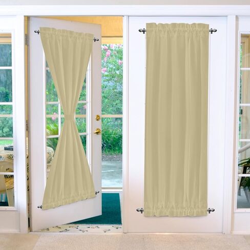 Amazing Drapery Hardware 7/16 Inch Silver Cafe Rods with Silver Ends, Set of 2 (Hardware Included) - Adjustable Length 28-48 Inches, Easy to Install Metal Rods for Doors, Windows, and Sidelights in Saudi Arabia