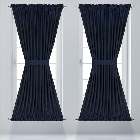 Amazing Drapery Hardware 7/16 Inch Silver Cafe Rods with Silver Ends, Set of 2 (Hardware Included) - Adjustable Length 28-48 Inches, Easy to Install Metal Rods for Doors, Windows, and Sidelights in Saudi Arabia