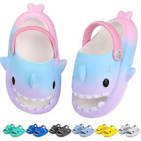 Toddler Shark Cloud Slides | Kids Shower Sandals | Boys Girls Cute Cartoon Fish Flip Flops | Beach Pool Home Slippers Shoes | Quick Dry Non-Slip