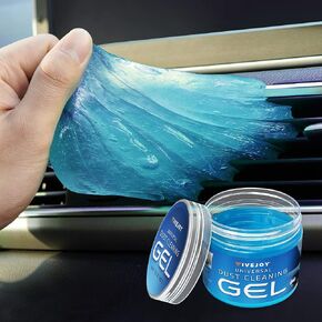 FiveJoy Universal Car Cleaning Gel Detailing Putty, Car Goop Cleaner Car Interior Cleaner Putty for Home, Office, Keyboard, Computer 1Pack Blue 5.6oz