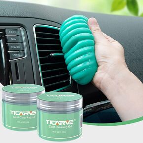 TICARVE 2Pack Cleaning Gel for Car Putty Car Vent Cleaner Cleaning Putty Gel Auto Tools Car Interior Cleaner Dust Mud for Cars and Keyboard Cleaner Slime Purple (320g/11.2oz)