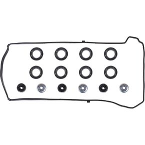 VS50614R Compatible with Engine Valve Cover Gasket & Gromets & Spark Plug Tube Seals&15815-RAA-A02 VTEC Solenoid Gasket Honda Accord,Civic,CR-V,Element,Crosstour, Acura 2.0L 2.3L 2.4L 12341-R40-A00