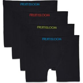 Fruit of the Loom Boys' Seamless Comfort Boxer Brief Underwear