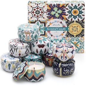 Scented Candles Gifts for Women, 8 Pack Candles for Home Scented, Soy Scented Candles for Home, Aromatherapy Candle Gifts Set for Stocking Stuffers, Christmas Day, Birthday, Valentine's Day