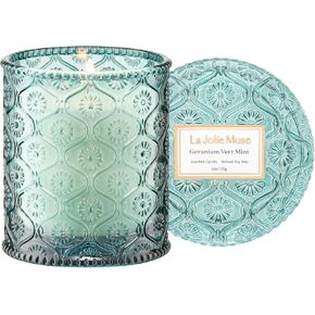 LA JOLIE MUSE Lavender Candle, Candles for Women, Lavender Lilac Candle, Scented Candle Gift, Aromatherapy Candle, Candles for Home Scented