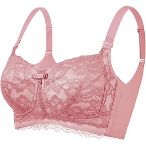 Baetty Lightly Latex Lined Cup Sexy Lace Wireless Full Coverage Bars for Women No Underwire 5468