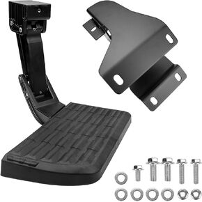 FEXON 75312-01A Rear Bumper Step Compatible with 2015-2020 Ford F150 Retractable Truck Bed Step