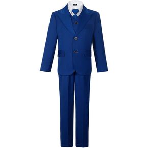 Boys Suits Slim Fit Toddler Tuxedo Suit Set for Dress Clothes Kids Wedding Ring Bearer Outfit in Saudi Arabia