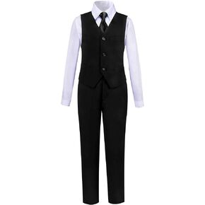 Toddler Boys Suit Kids Formal Dresswear Prom Tuxedo Children's Slim Fit Suits