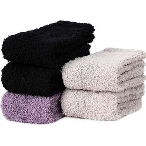 Fuzzy Socks for Women, Soft Fluffy Socks Thick Cozy Plush Socks Christmas Socks for Women 5 Pairs