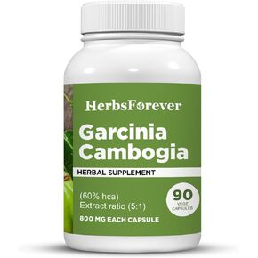Herbsforever Garcinia Cambogia Ð Health Supplement Ð 90 Vege Capsules