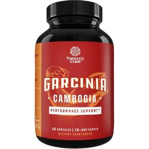 60% HCA Pure Garcinia Cambogia Extract - Blocks Carb Absorption - Suppresses Appetite - Burns Fat - Natural Weight Loss Supplement for Men & Women 60 Capsules - 30 Servings