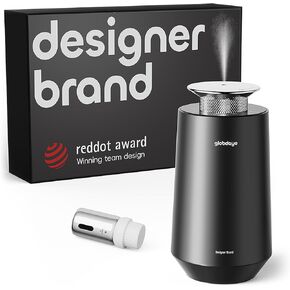 Smart Car Air Freshener Diffuser - Included Luxury Hotel Quality Aroma Oil with Rechargeable Waterless Essential Diffuser, Auto On/Off Adjustable Concentration Scent Machine（i400B）