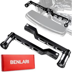 Benlari Heel Toe Gear Shifter Lever Pegs, CNC Shift Lever Peg Fit for Harley Touring Electra Glide Street Road Glide Road King 1988-later, FL Softail 1986-later, Tri Glide Trikes 2008-later, Black