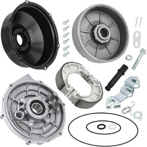 JAVIK Rear Brake Drum Hub & Plate Cover Shoes Bearing Seals Assy for Honda Rancher 350 2000-2006 Rancher 400 2004-2007
