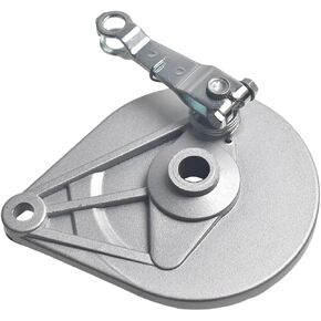 Rear Drum Brake Cover Shoes Assembly For Baja MB165 MB200 Warrior Heat Massimo 196cc 200cc 6.5hp Motorsports Mini Bike Dirt Pit Bike Motor Silver