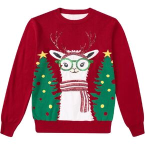 Boys' Ugly Christmas Sweaters for Kids Girl Xmas Pullover Sweatshirt 7-14Y